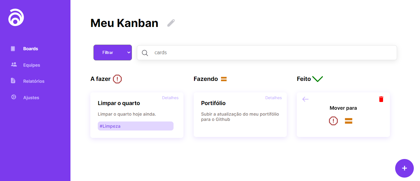 Imagem do projeto Kanban